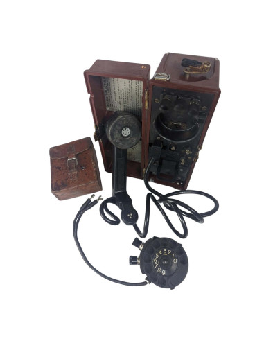 Teléfono militar + marcador para decoración