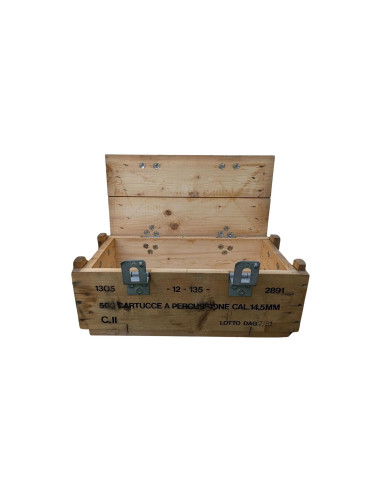 Caja de madera militar mediana