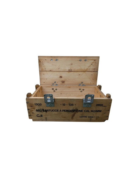 Caja de madera militar mediana