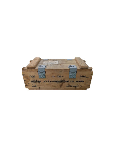 Caja de madera militar mediana
