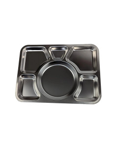 Bandeja de acero inox. estilo militar