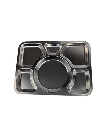 Bandeja de acero inox. estilo militar