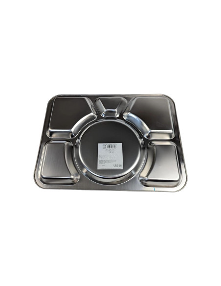 Bandeja de acero inox. estilo militar
