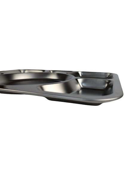 Bandeja de acero inox. estilo militar