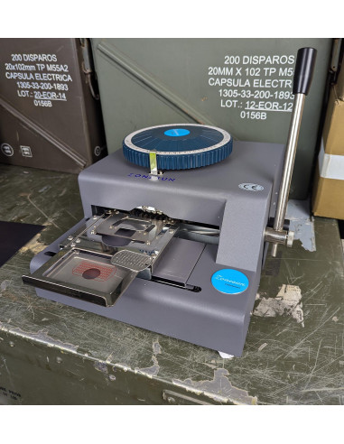 Dog Tap Máquina de grabado chapas militares