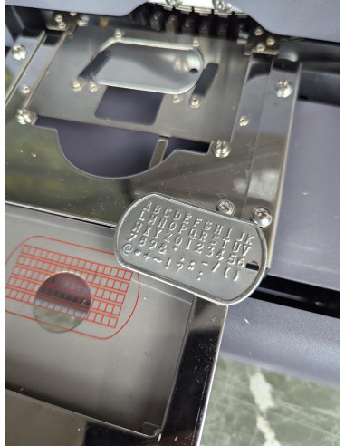 Dog Tap Máquina de grabado chapas militares