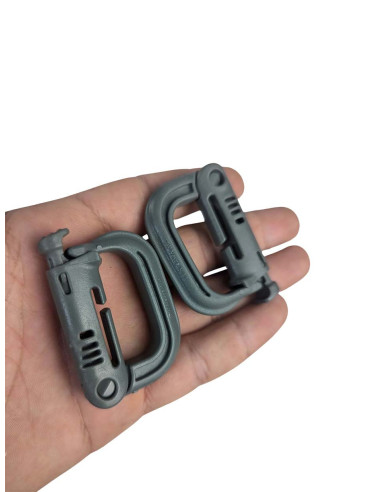 x2 mosquetones de plástico US