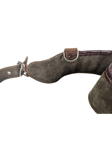 Cartuchera de caza de cuero