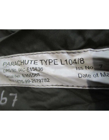 Paracaídas militar XXL para vehículos -defectuoso- L104/8