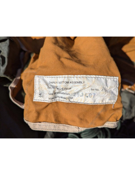 Paracaídas militar XXL para vehículos -defectuoso- L104/8