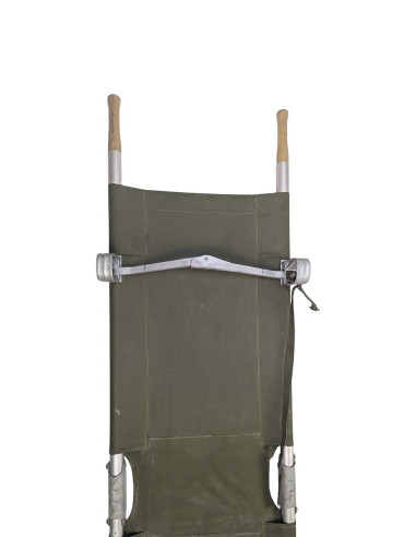 Camilla militar plegable con mangos de madera