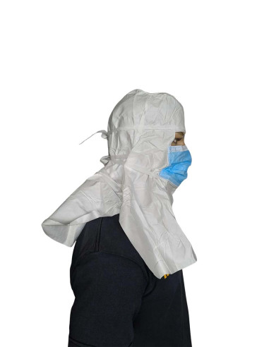 Máscara con capucha micro porosa Medicare HD101 mascarilla