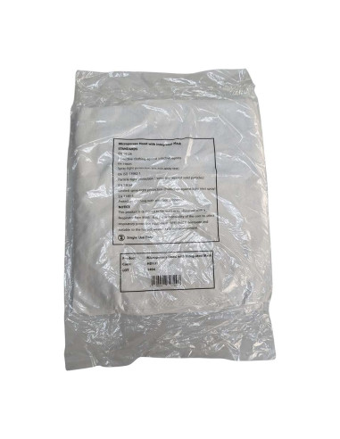 Máscara con capucha micro porosa Medicare HD101 mascarilla