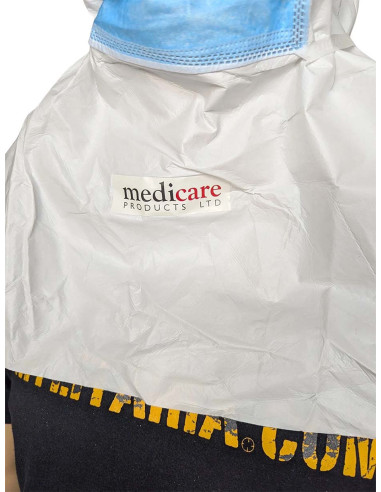 Máscara con capucha micro porosa Medicare HD101 mascarilla