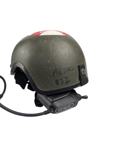 Casco militar médico CVC RBR tank crew UK con audio