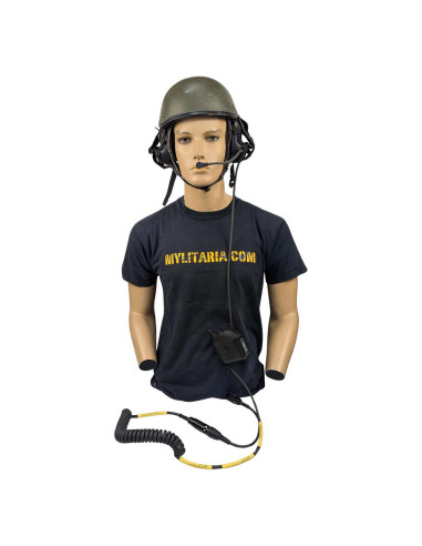 Casco militar médico CVC RBR tank crew UK con audio