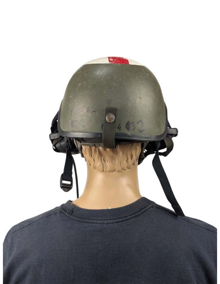 Casco militar médico CVC RBR tank crew UK con audio