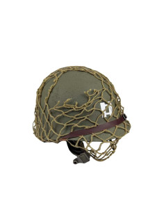 Casco M1 US Capitán Rangers 2do Batallón con red