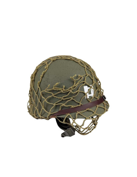 Casco M1 US Capitán Rangers 2do Batallón con red