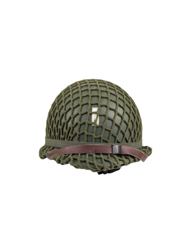 Casco M1 US Sargento Rangers 2do Batallón con red