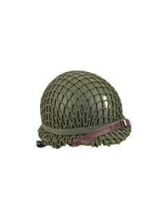 Casco M1 US Sargento Rangers 2do Batallón con red