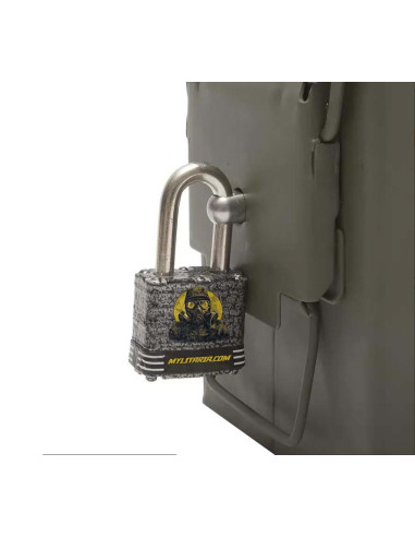 Pack de cierres para cajas de munición metálicas.