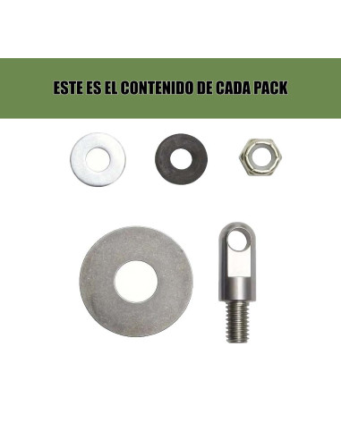 Pack de cierres para cajas de munición metálicas.