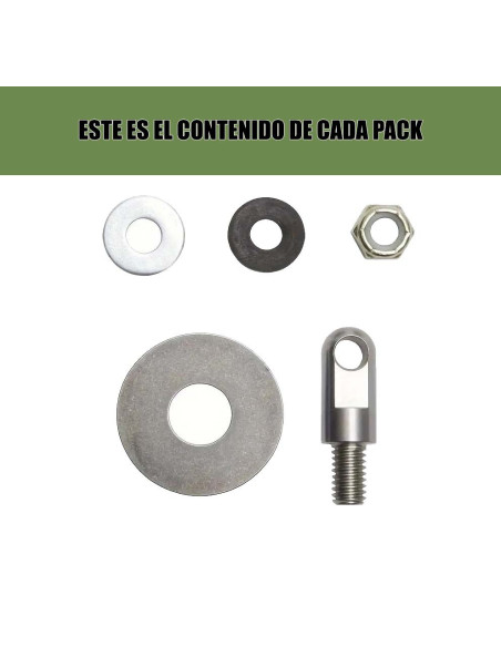 Pack de cierres para cajas de munición metálicas.
