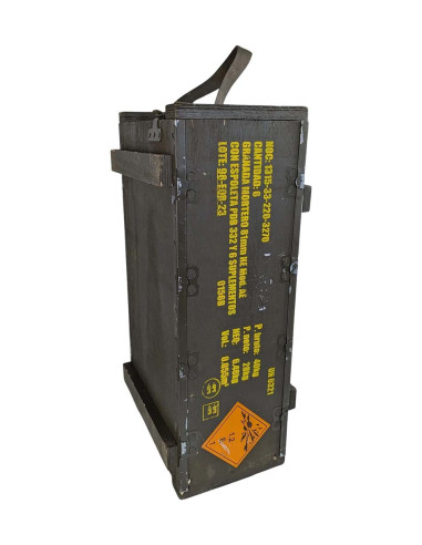 Caja de madera militar Granada de mortero Original