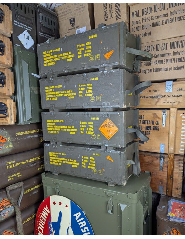 Caja de madera militar Granada de mortero Original