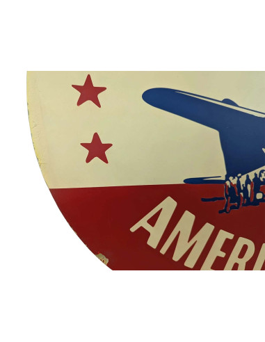 Cartel Airship Hindenburg American Airlines Sobre fuselaje