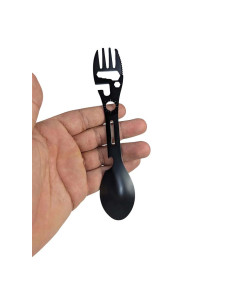 Tenedor cuchara de acero 10 en 1 2