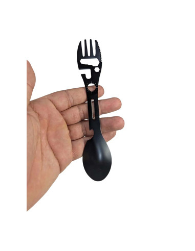 Tenedor cuchara de acero 10 en 1