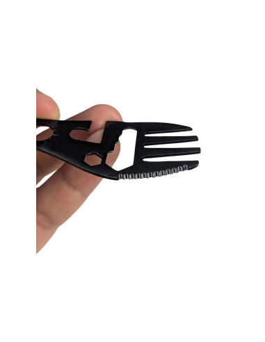 Tenedor cuchara de acero 10 en 1