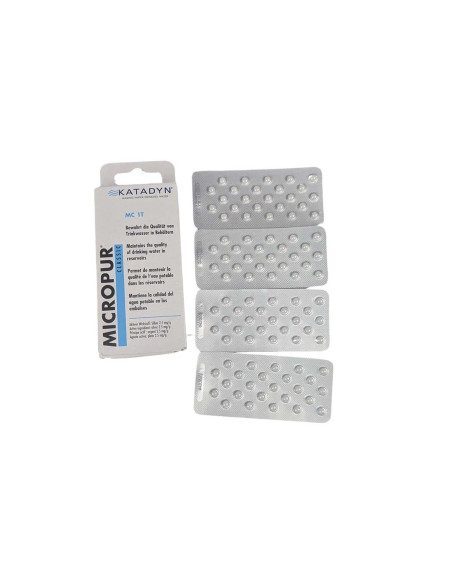 Pastillas potabilizadoras agua MICROPUR MC 1T (4X25)