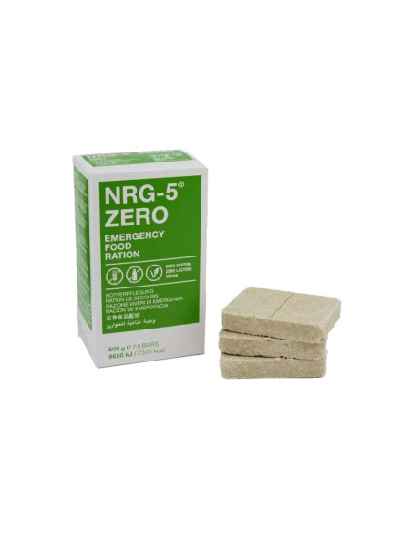 Ración MRE comida de emergencia NRG-5 ZERO