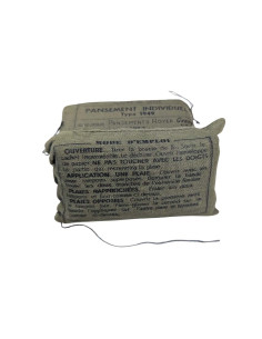 x2 Vendaje militar Francés antiguo Pansement Individuel Type 1949 2