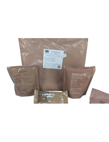 MRE 24h ejercito Británico UK. Raciones militares