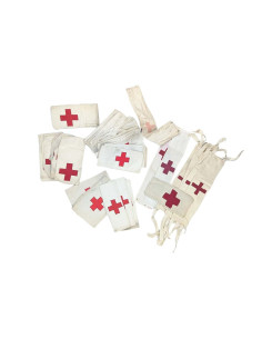 Brazaletes médicos antiguos Cruz Roja