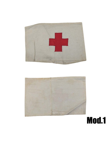 Brazaletes médicos antiguos Cruz Roja