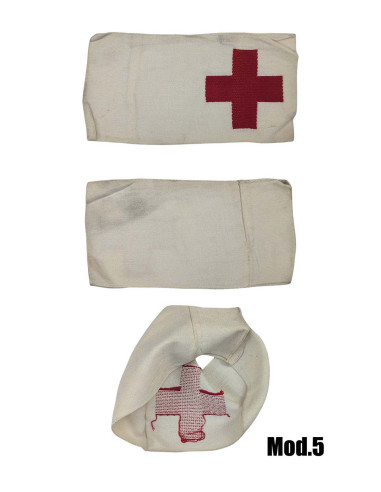Brazaletes médicos antiguos Cruz Roja