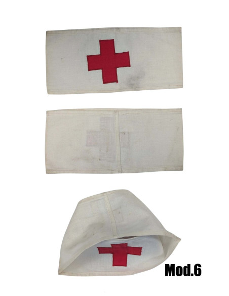 Brazaletes médicos antiguos Cruz Roja