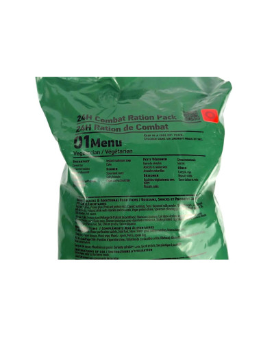 Raciones de combate 24h Naciones Unidas MRE Raciones militares