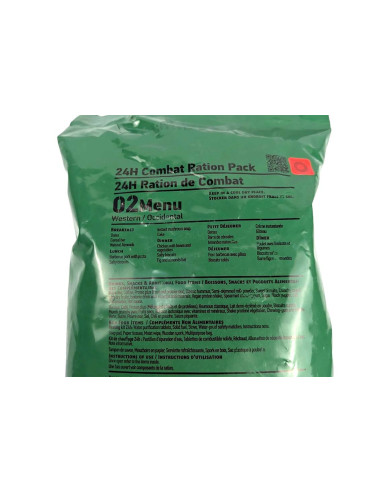 Raciones de combate 24h Naciones Unidas MRE Raciones militares