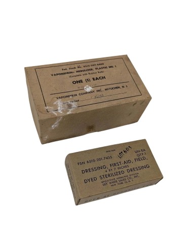 Lote material médico US Vietnam años 50/60