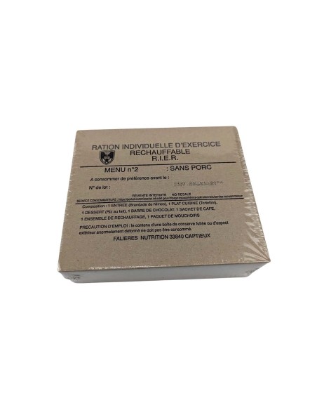 Pack 12h raciones de combate RCER ejercito Francés MRE