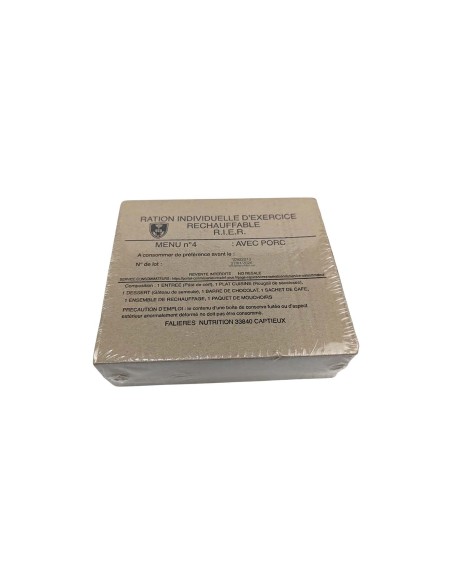 Pack 12h raciones de combate RCER ejercito Francés MRE