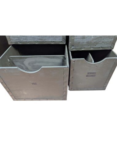 Escritorio de campaña antiguo del ejercito de los EEUU