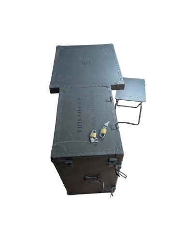 Escritorio de campaña antiguo del ejercito de los EEUU