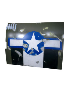 Fuselaje de avión militar de caza P-51 Mustang
